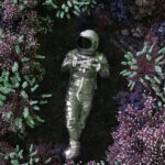 A,Space,Explorer,Meanders,Through,A,Fantastical,3d,Forest,Of